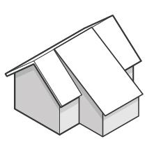 Gable Roof with Shed Roof Addition
