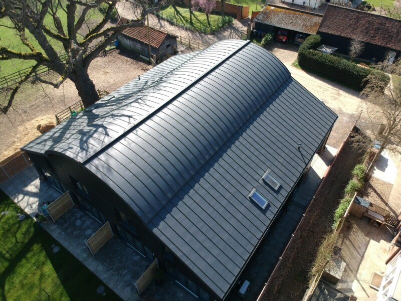 Zinc roofing